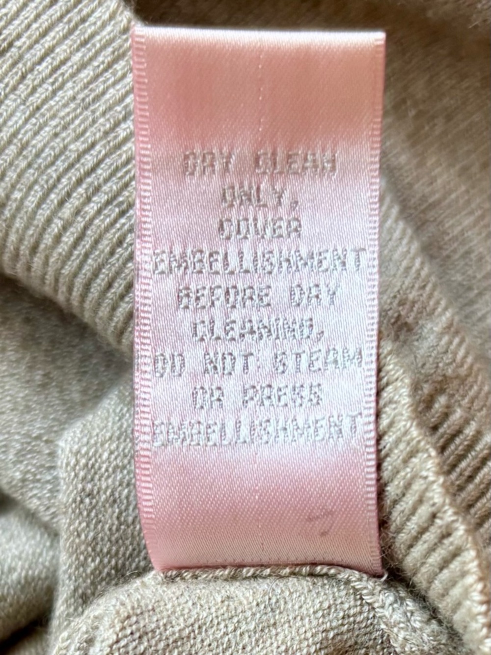 Rebecca Taylor Camel Embellished Crewneck Cardigan - Picture 7 of 7